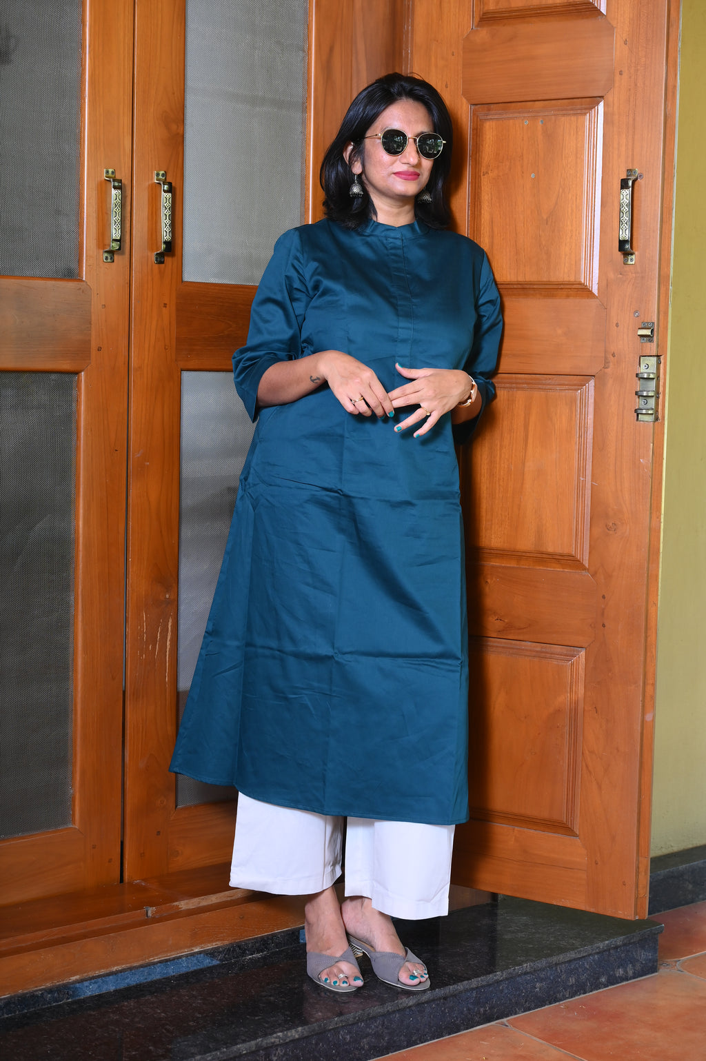 Deep Teal Kurta